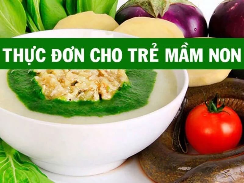 Thực đơn cho trẻ mầm non