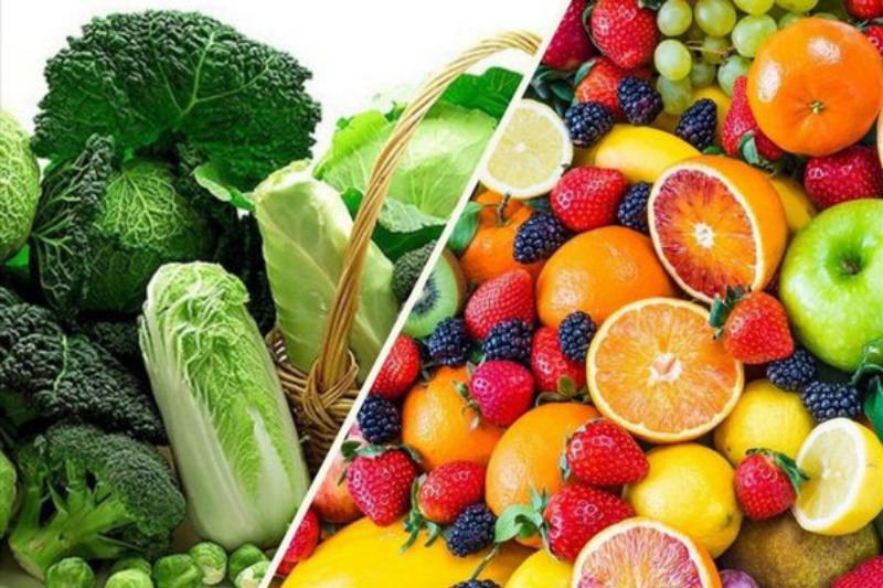 Ảnh minh họa: Hoa quả và rau xanh